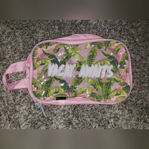 "Vacay Awaits" Travel Toiletries Makeup Bag
